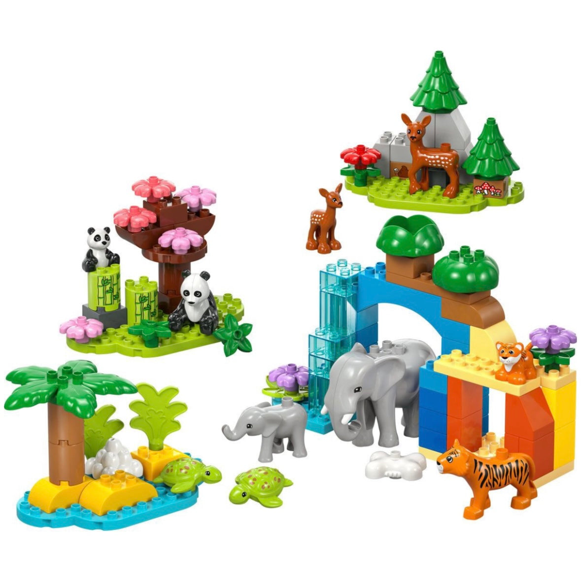 LEGO DUPLO 3-in-1 Wild Animal Families – 92 Pieces (Ages 2+)