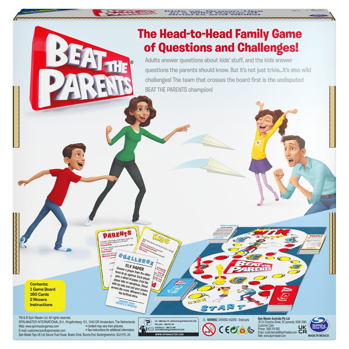 Beat the Parents Board Game | Fun Family Trivia & Challenge Game