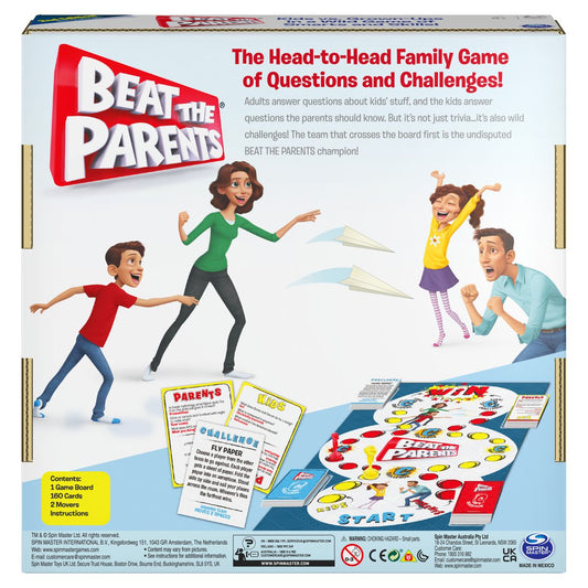 Beat the Parents Board Game | Fun Family Trivia & Challenge Game