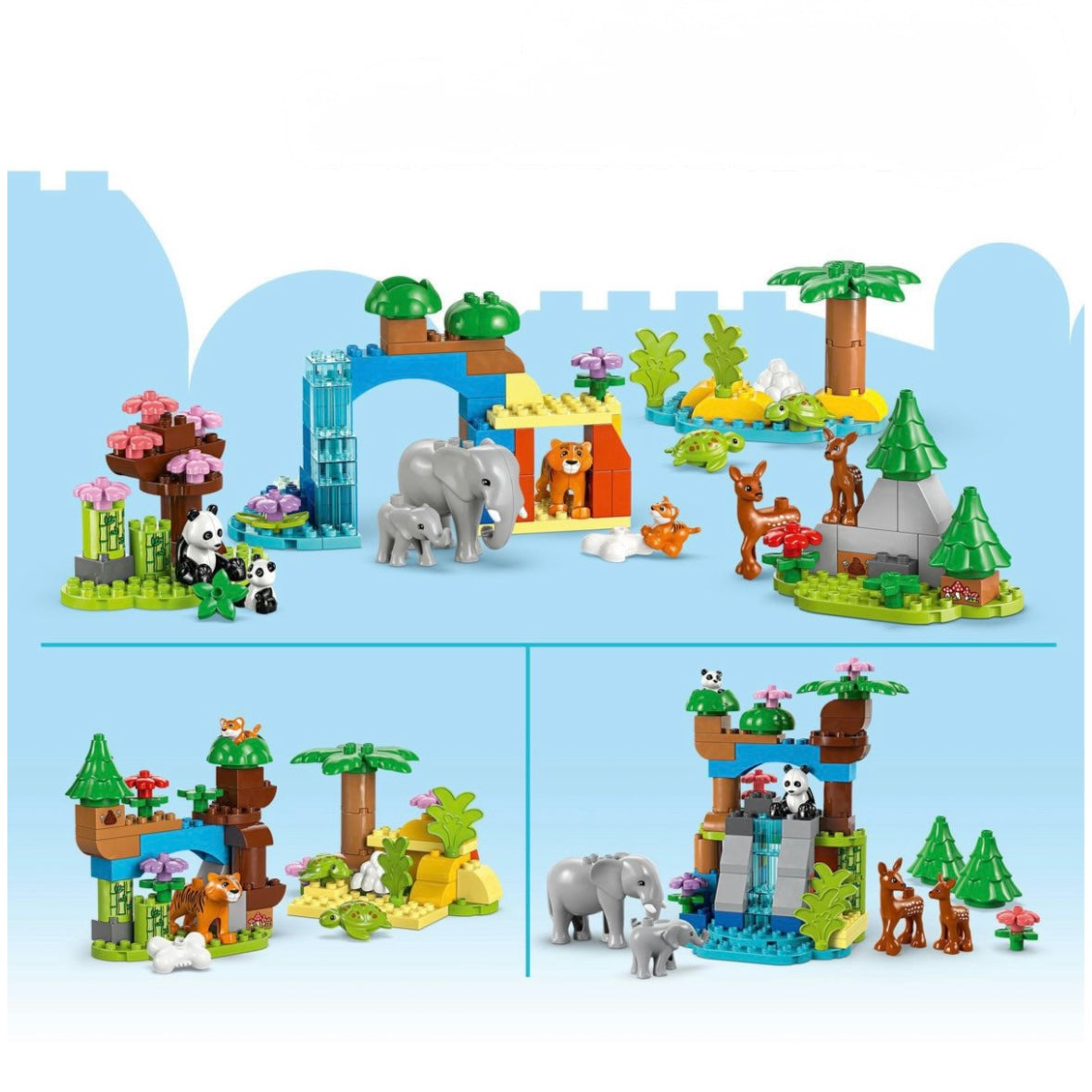 LEGO DUPLO 3-in-1 Wild Animal Families – 92 Pieces (Ages 2+)