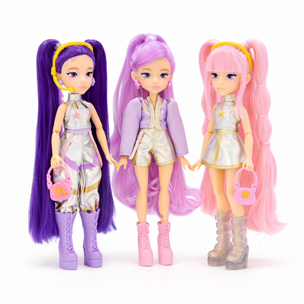 K-pop Idol Fashion Dolls Collection – Mina, Nari & Yuni (Ages 3+)