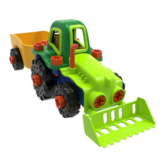 EduToys My First - DIY Take-Apart Tractor Building Set (Ages 3+)