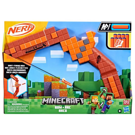 Nerf Minecraft Bow Blaster | Dart-Firing Toy Bow with 8 Darts